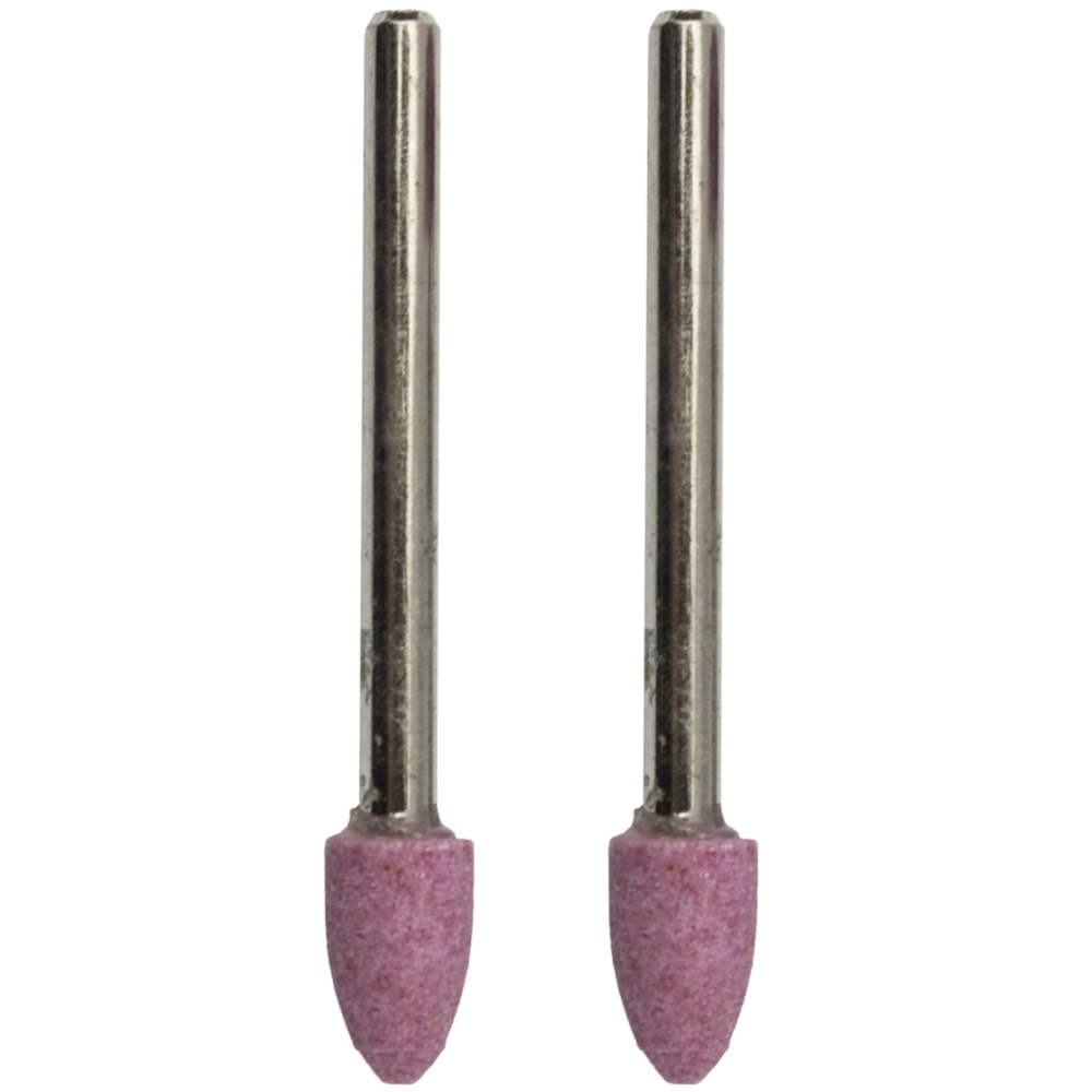 Tork Craft Mini Grinding Stone 6.4mm Cylindrical Cone 3.2mm Shank 2 Piece