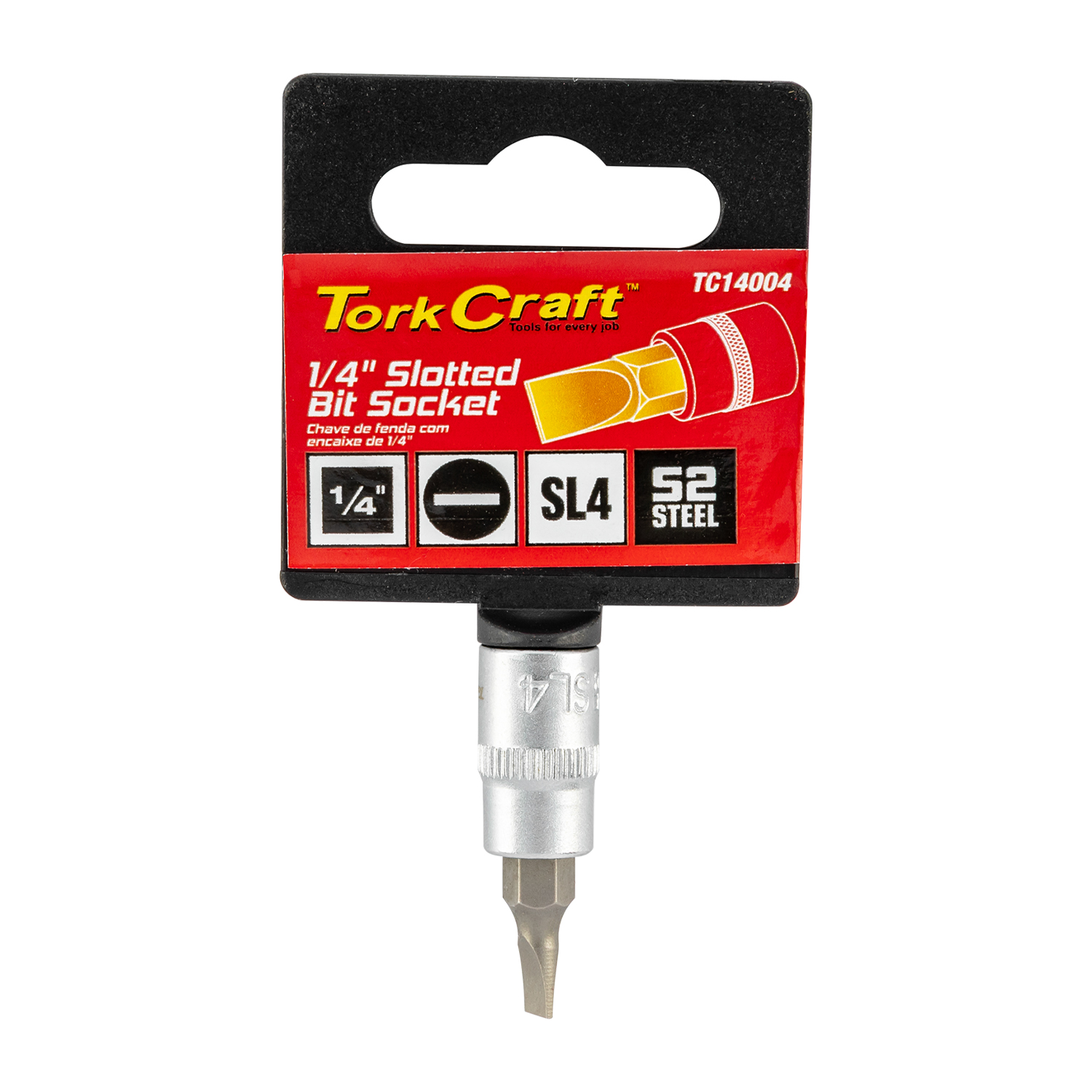 Socket Bit 1/4'Dr Slotted S2 Material