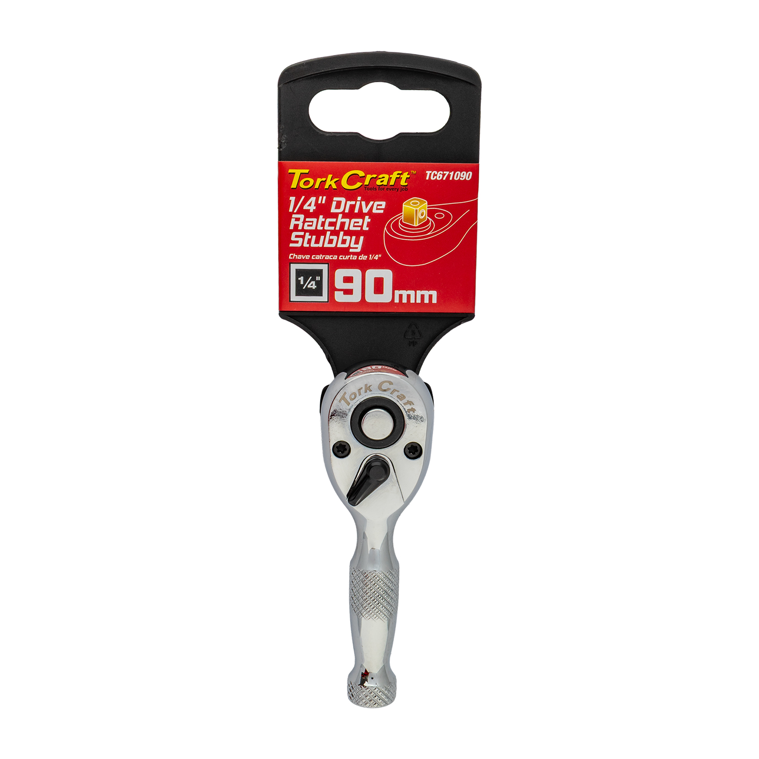 Ratchet Stubby Drive Steel Handle
