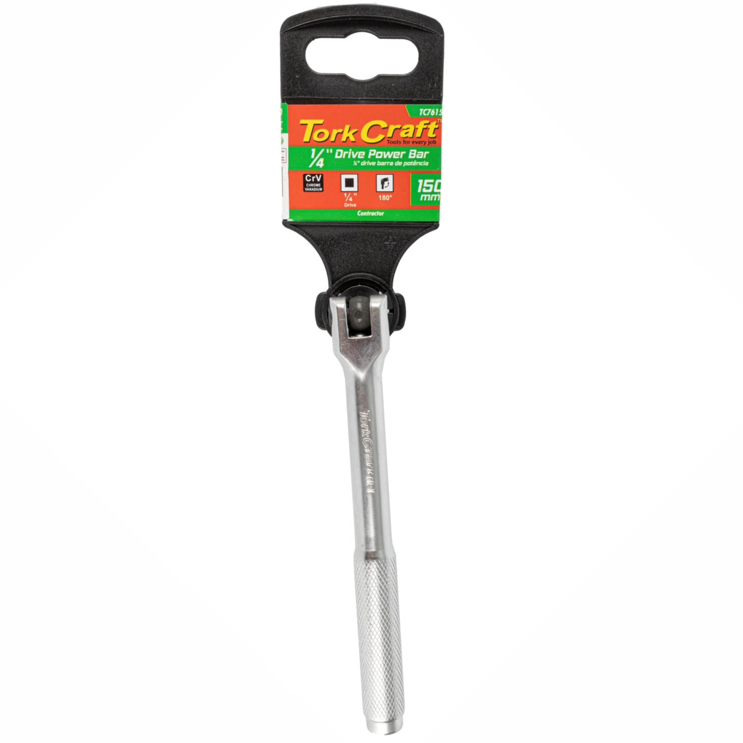 Power Bar Drive Swivel Head Steel Handle Socket