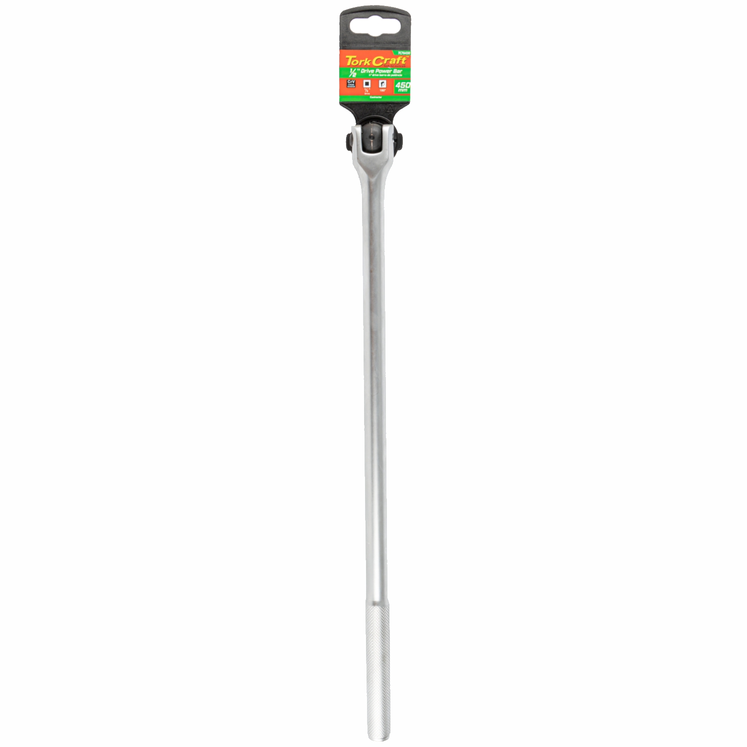 Power Bar 1/2' Drive 450mm Swivel Head Steel Handle
