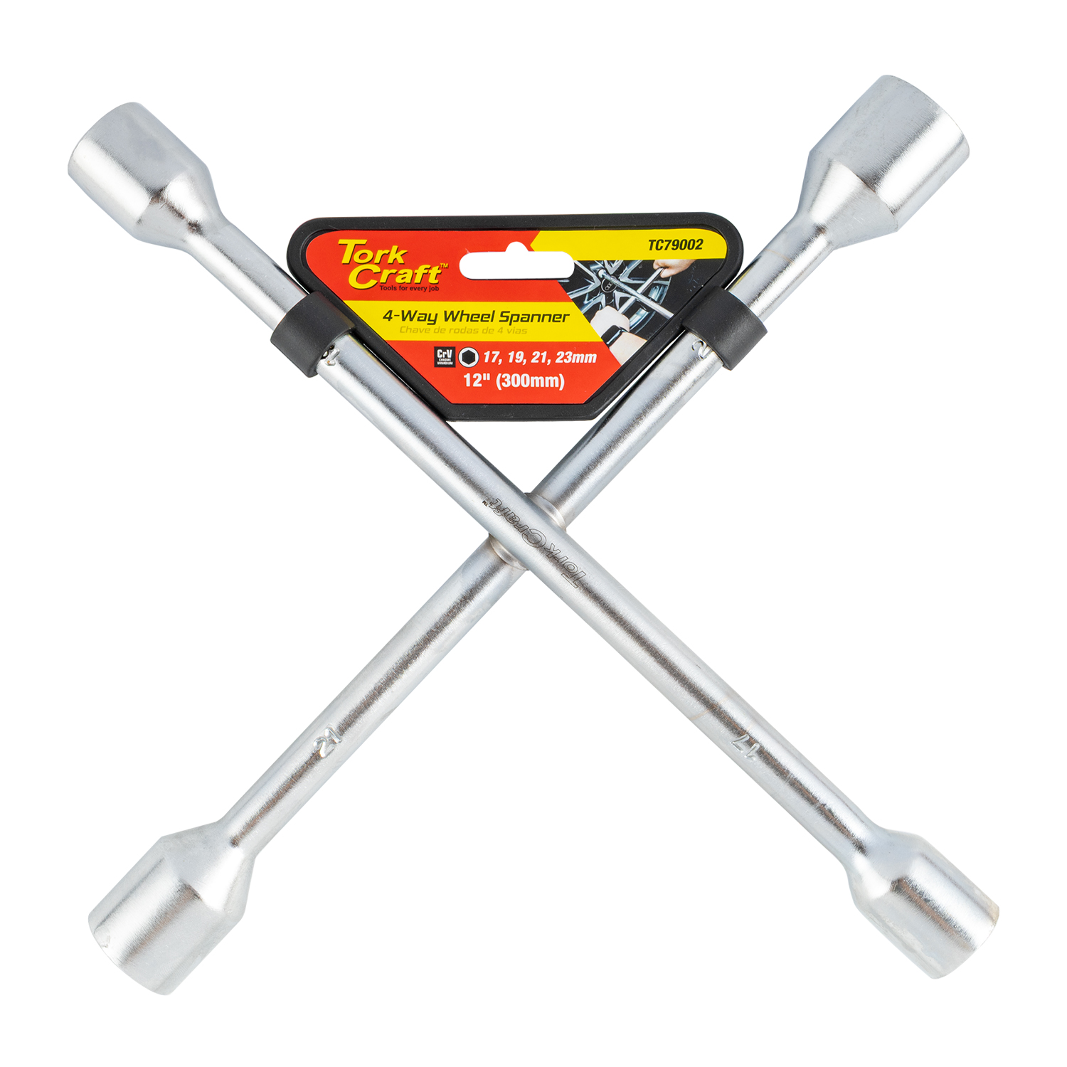 Wheel Spanner 4 Way 17/19/21/23mm
