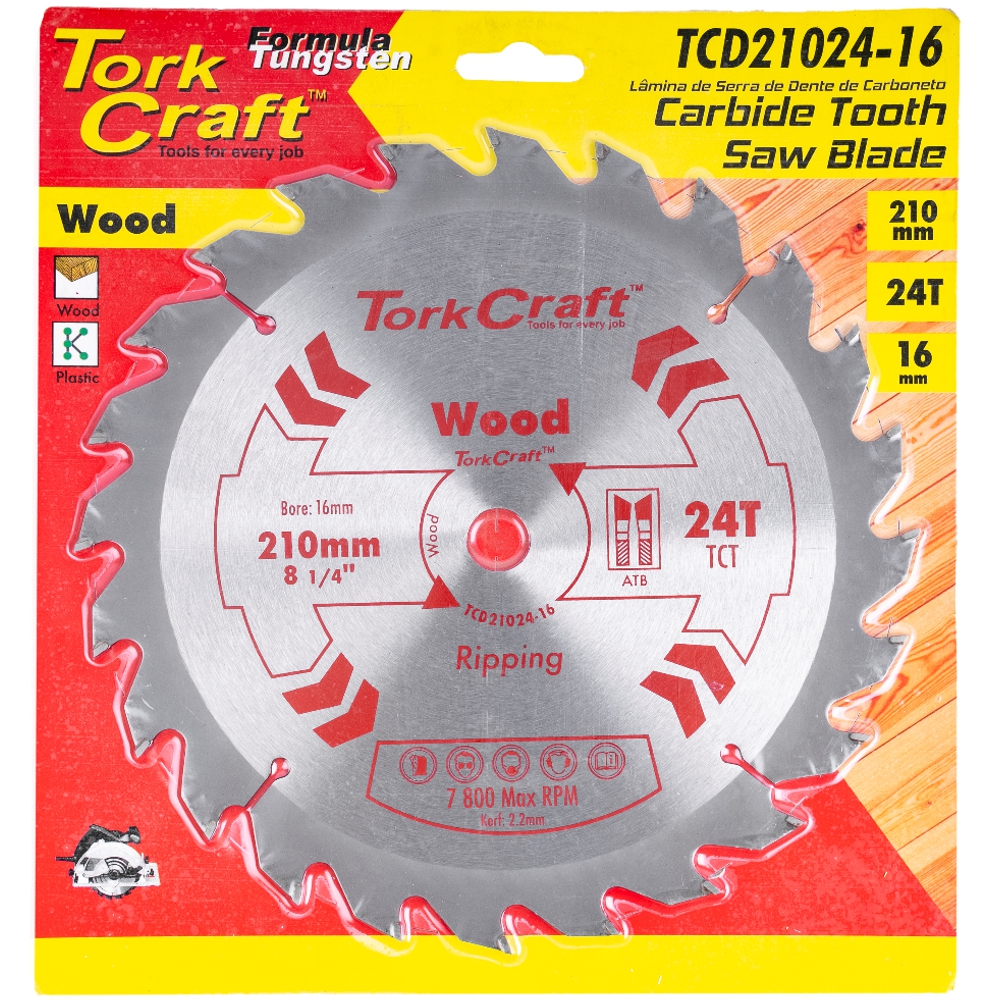 Blade Tct X 24t 16mm General Purpose Rip