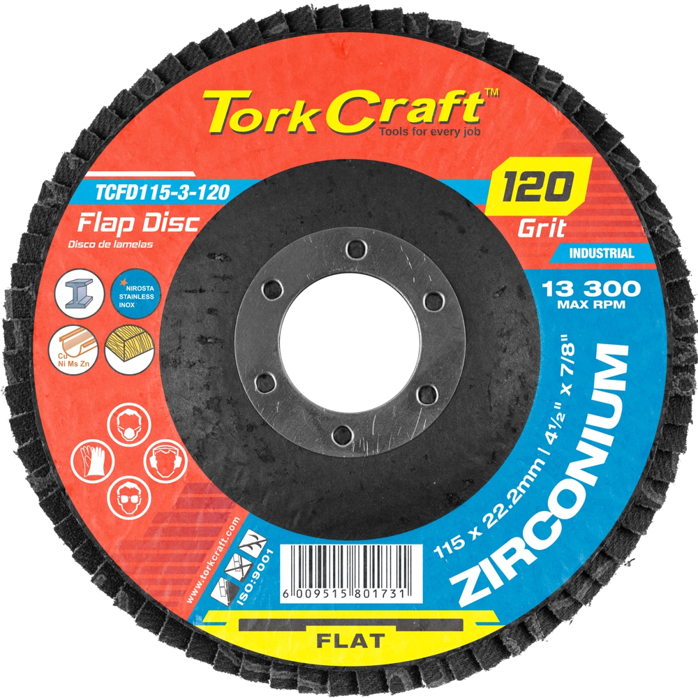 Flap Disc Zirconium 115mm Grit Flat