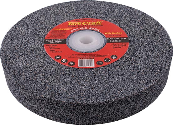 Grinding Wheel Bore Coarse 36gr W/Bushes For Bench Grinder