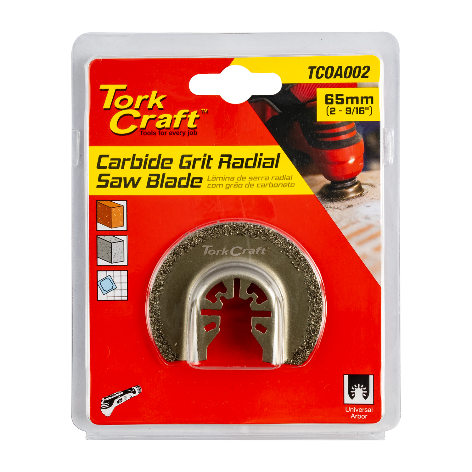 Tork Craft TCOA002 Quick Change Carbide Grit Radial Saw Blade 65mm