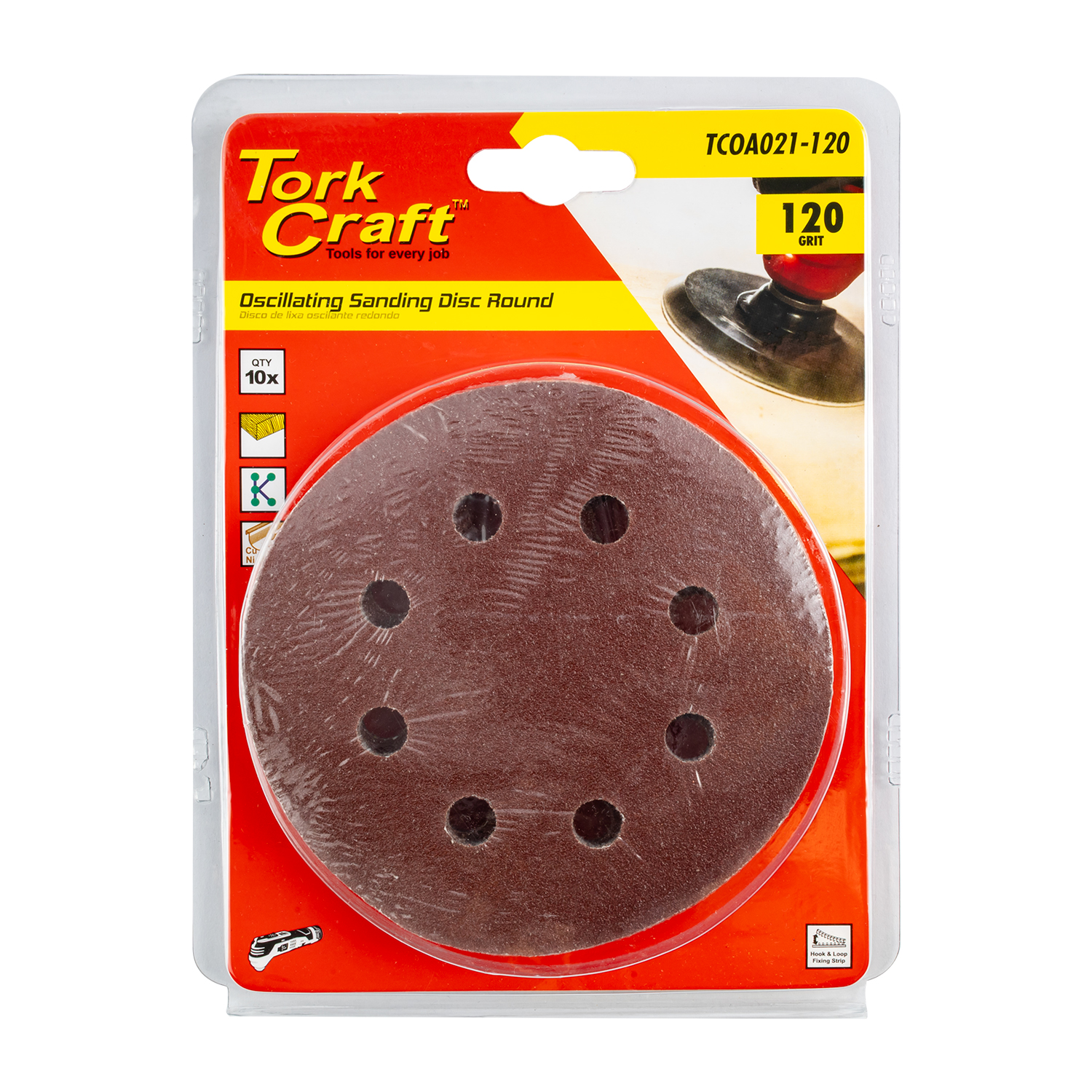Oscillating Sandpaper A/O 115mm 10pc Round