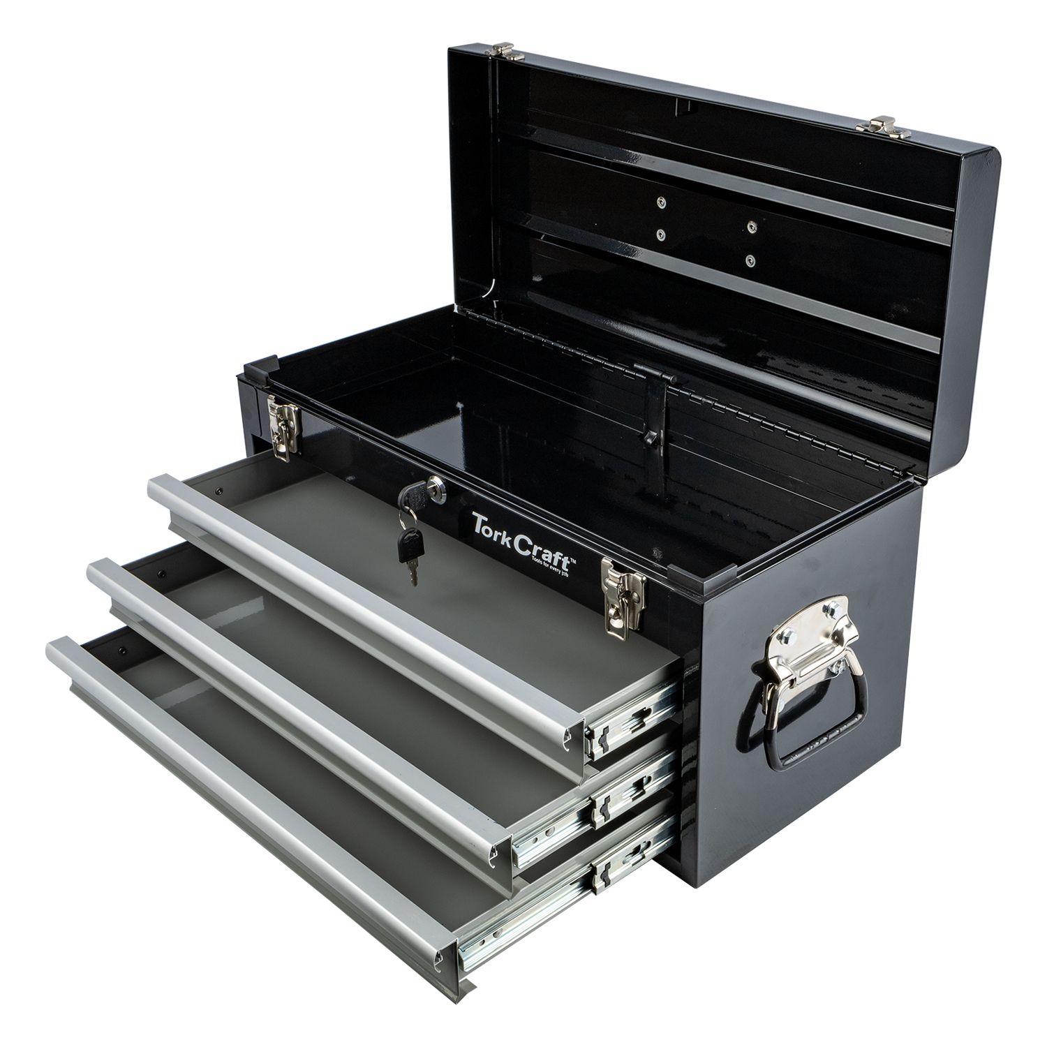 Top Box Empty 3 Drawer And Top Tray 535x255x315mm Tracktool Box
