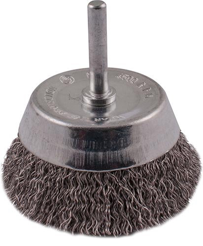 Wire Cup Brush 63mm 6mm Shaft Stainless Steel