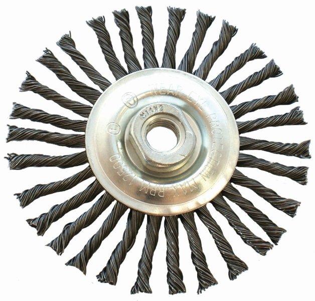 Wire Wheel Brush Single Section Twisted Stinger Blister