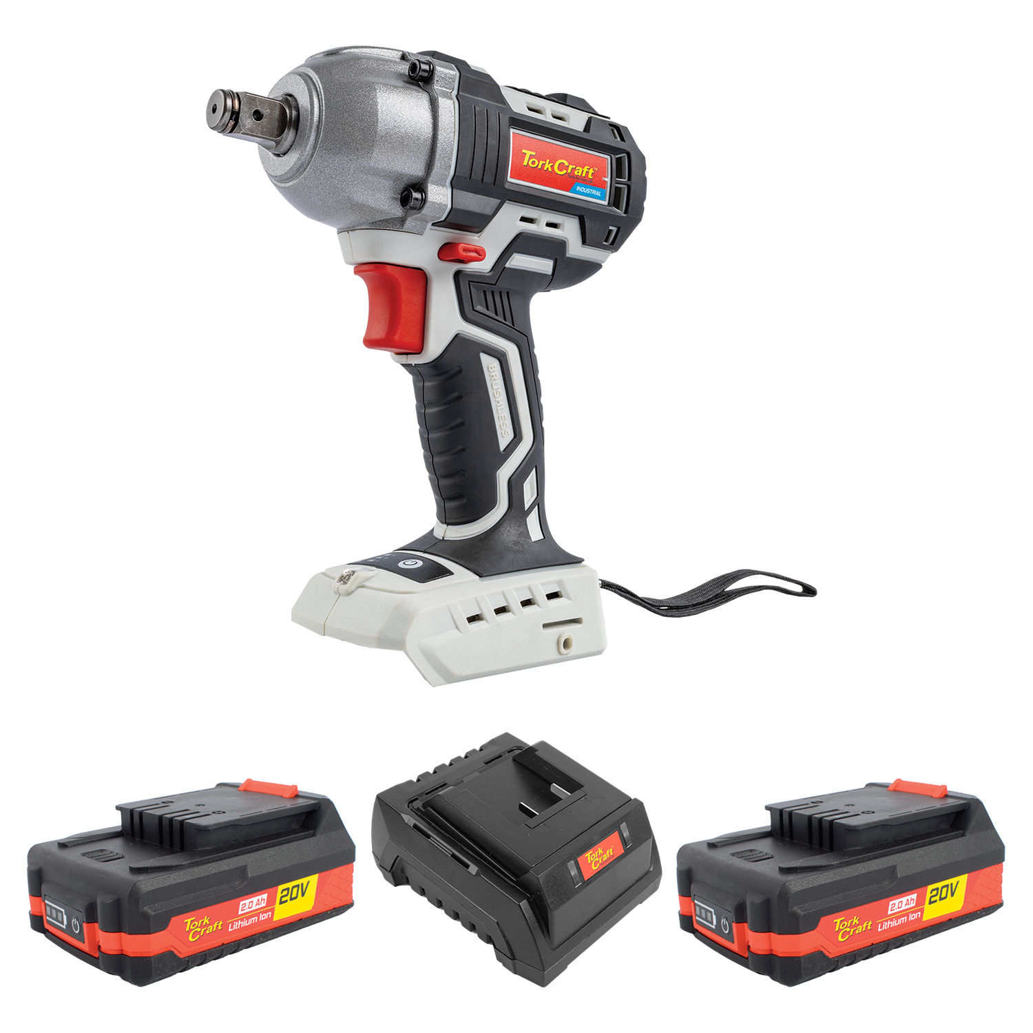 Impact Wrench 450nm 20v Iw450 C/w Std. Charg. & 2 X 2.0ah Battery