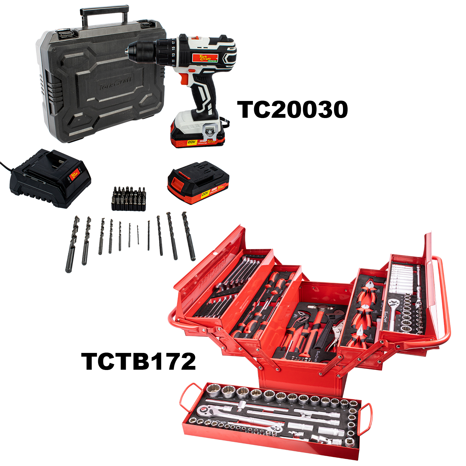 Imp Drill Driver 20v 13mm & Cantilever Tool Box Combo