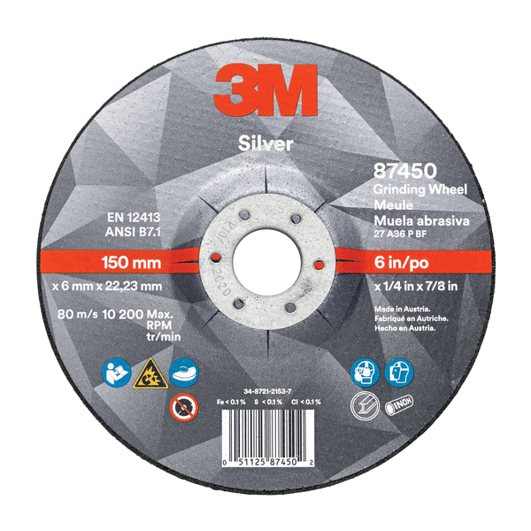 3M™ SILVER CUT OFF WHEEL | 115MMX1MM